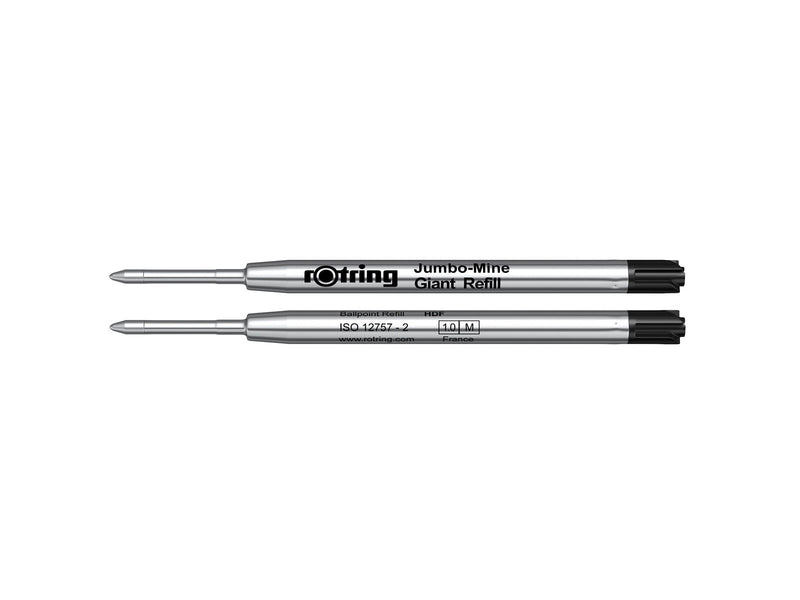 Rotring rOtring Kugelschreibermine | mittlere Schreibspitze | schwarze Tinte | 5 Ersatzmine für Kugelschreiber