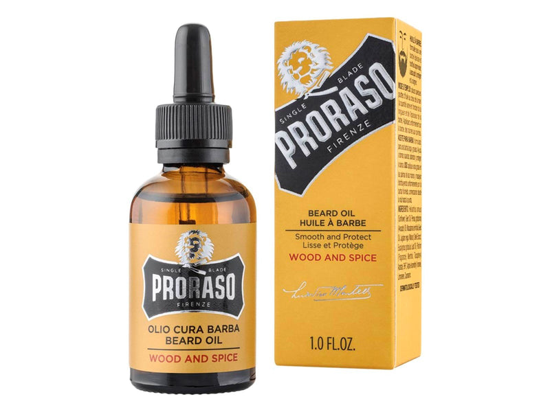 PRORASO Beard oil Wood & Spice - 30 ml.