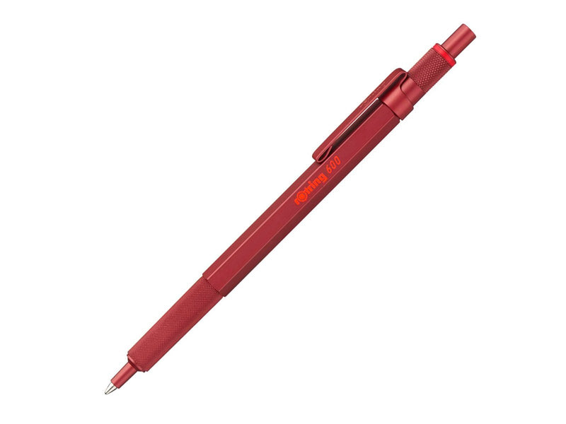Rotring rOtring 600 Kugelschreiber | mittlere Spitze | Schwarze Tinte | Rot Schaft | nachfüllbar