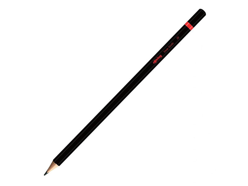 Rotring rOtring Woodcase Bleistifte |  2B Prüfungsnote | Schwarz | 4 Stück