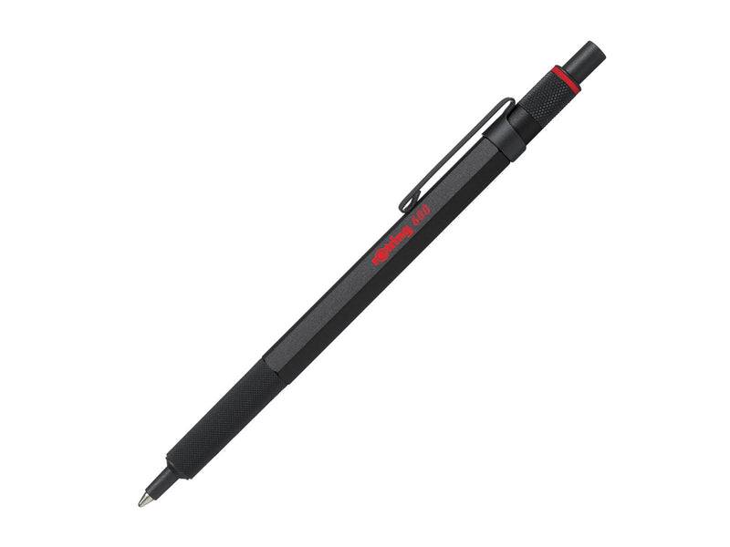 Rotring rOtring 600 Kugelschreiber | mittlere Spitze | Schwarze Tinte | schwarzer Schaft | nachfüllbar