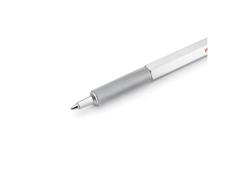 Rotring rOtring 600 Kugelschreiber | mittlere Spitze | Schwarze Tinte | silberfarbener Schaft | nachfüllbar