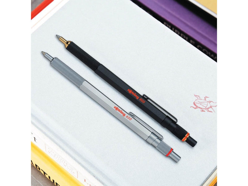 Rotring rOtring 800 Kugelschreiber | mittlere Spitze | Schwarze Tinte | Schwarze Schaft | nachfüllbar