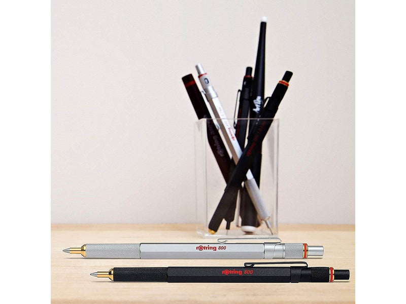 Rotring rOtring 800 Kugelschreiber | mittlere Spitze | Schwarze Tinte | Schwarze Schaft | nachfüllbar