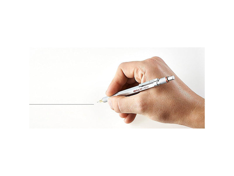 Rotring rOtring 800 Druckbleistift mit Einzug | 0,5 mm | Silber