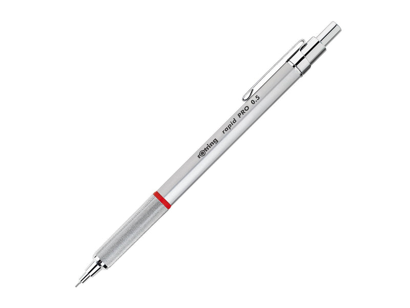 Rotring rOtring Rapid PRO Druckbleistift | 0,5 mm | Silberfarbener Schaft