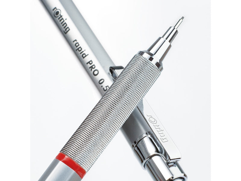 Rotring rOtring Rapid PRO Druckbleistift | 0,5 mm | Silberfarbener Schaft