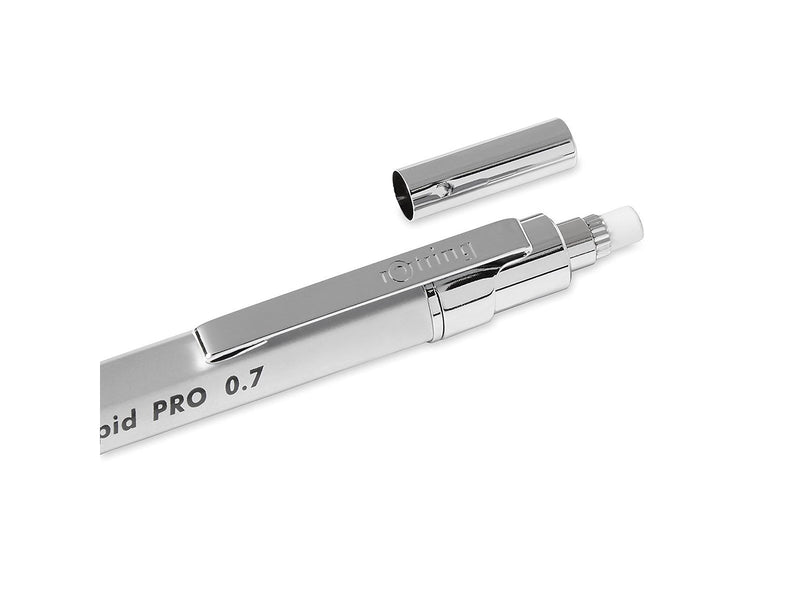 Rotring rOtring Rapid PRO Druckbleistift | 0,7 mm | Silberfarbener Schaft