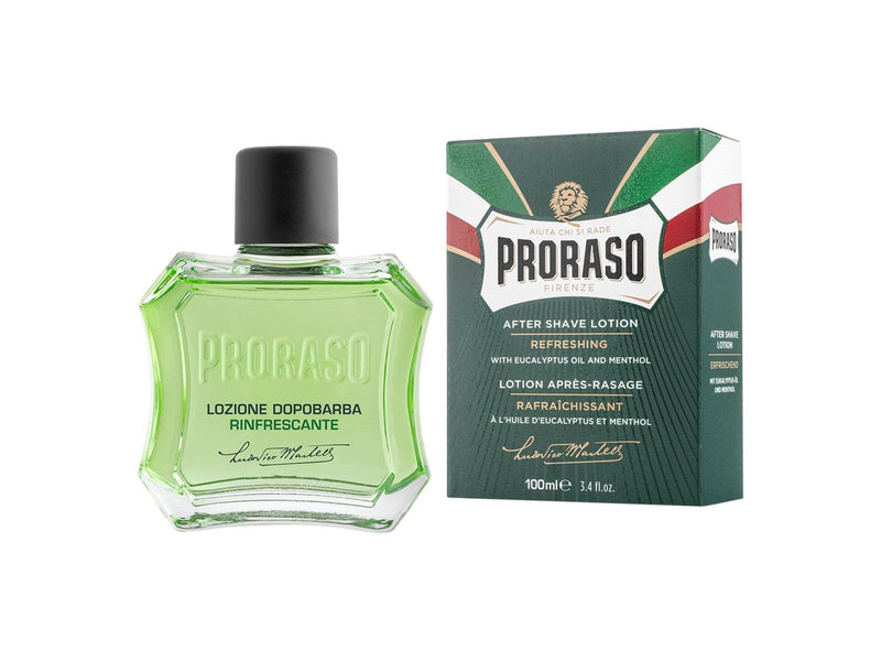 PRORASO Aftershave Splash - Refresh Eucalyptus & Menthol - 100 ml.