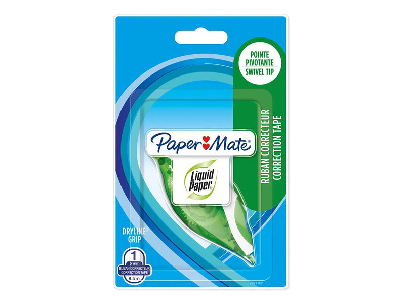 Paper Mate Liquid Paper DryLine Grip-Korrekturband | grün