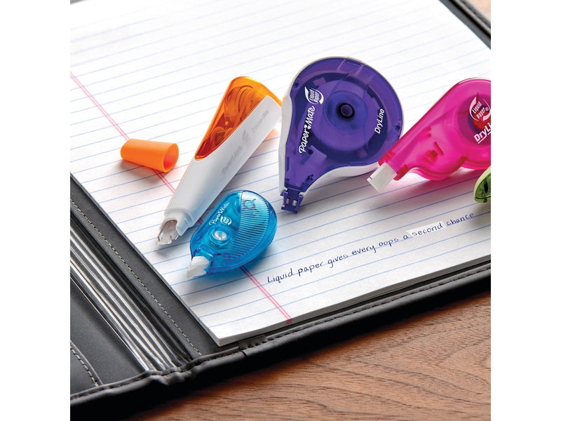 Paper Mate DryLine i-Mini Korrekturband | Gemischte Farben | 3 Stück