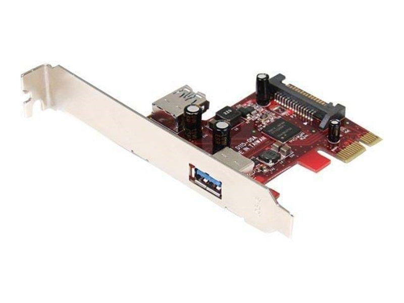 StarTech.com 2 Port PCI Express SuperSpeed USB 3.0 Card - 1 Internal 1 External - USB-Adapter