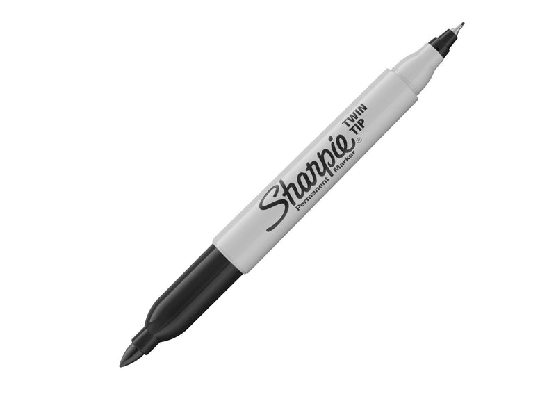 Sharpie Doppelseitiger Permanent Marker | Marker Stifte mit Doppelspitze (Fein & ultrafein) | schwarz | 1 Stück