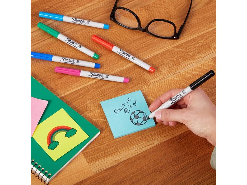 Sharpie Permanentmarker | ultradünne Spitze | schwarz | 2er-Packung