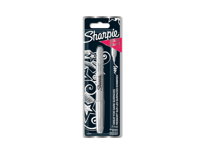Sharpie Metallic-Permanentmarker | Feine Spitze | Silber | 1 Stück
