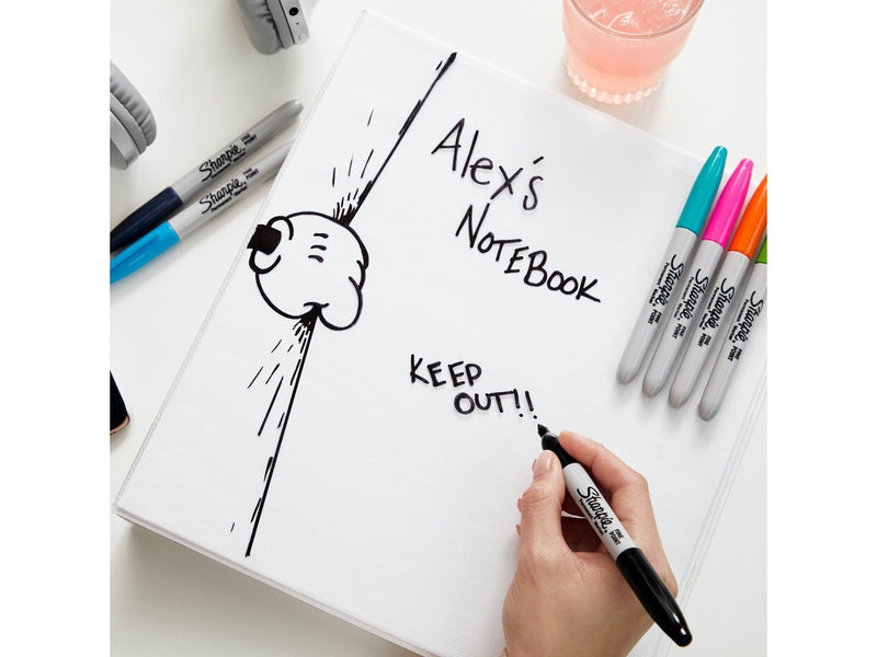 Sharpie Permanent Marker | Marker Stifte mit feiner Spitze | gemischte Farben | 18 Stück Market Set