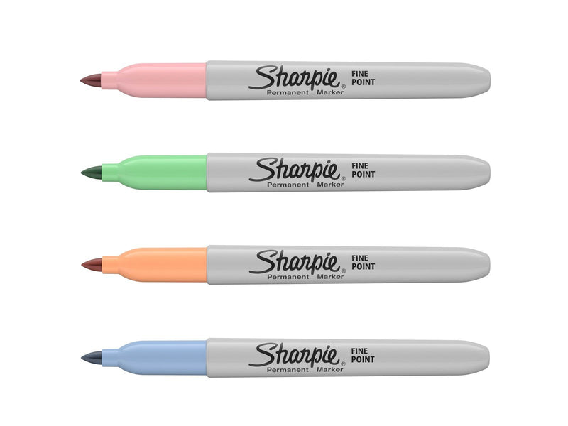 Sharpie Permanentmarker | feine Spitze | Pastel Farben | 4 Stück