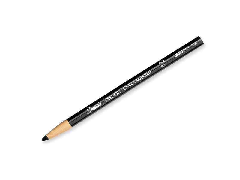 Sharpie China-Wachsmarkerstifte (selbstspitzend) | schwarz | 12 Stück