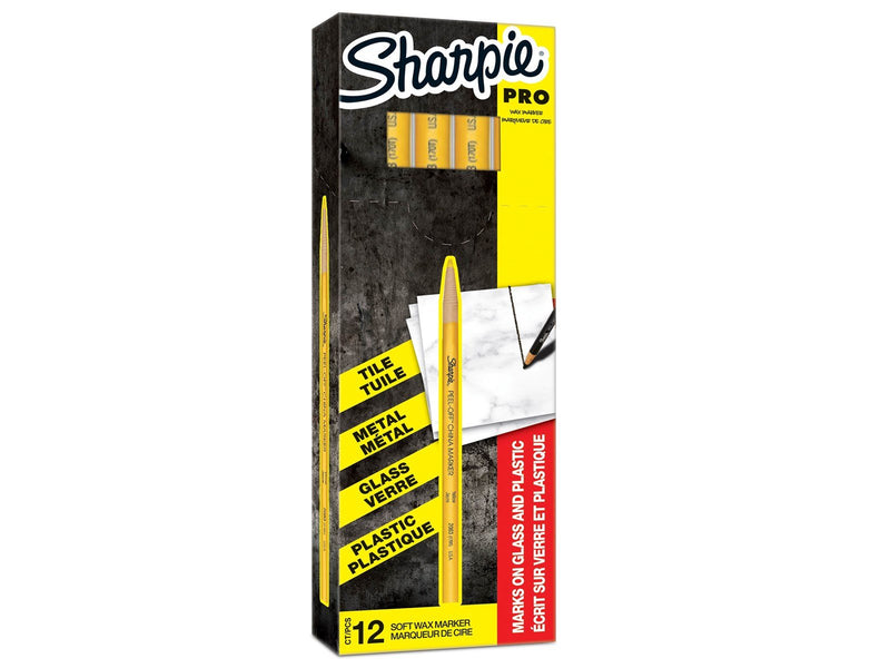 Sharpie Porzellanmarker | feine Spitze | gelb | 12er-Box