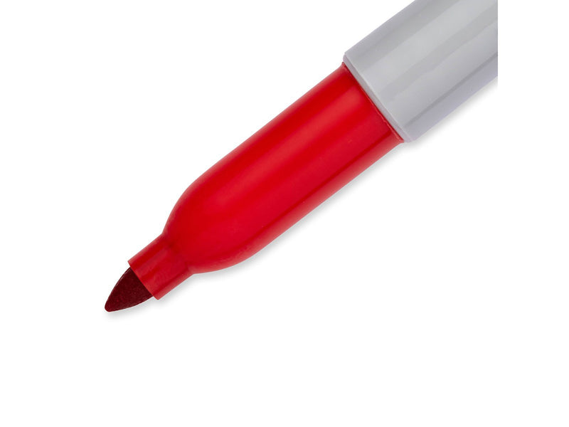 Sharpie Permanent Marker | Marker Stifte mit feiner Spitze | Rot | 12 Stück Market Set