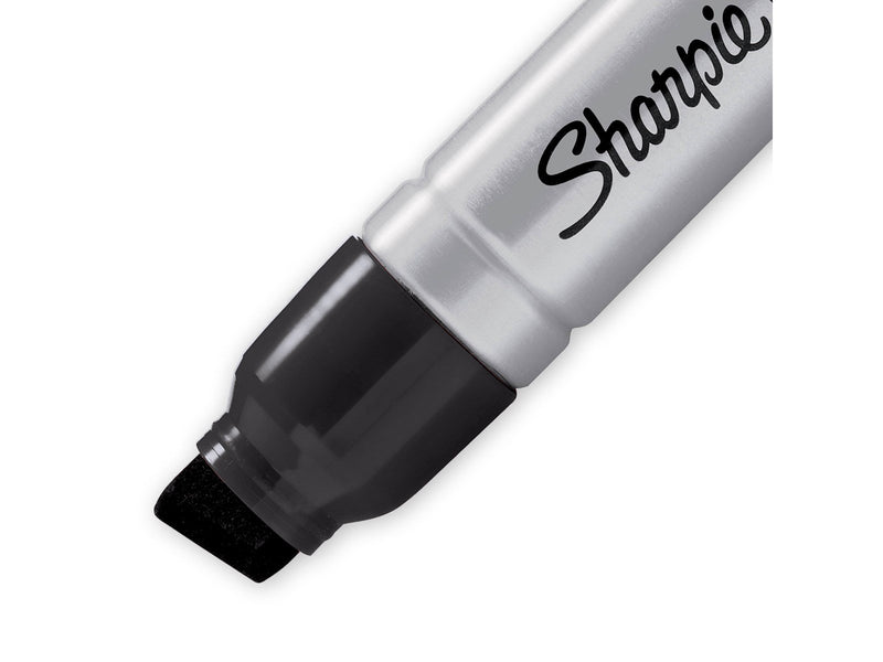 Sharpie Pro Magnum Permanentmarker, Keilspitze 9,8/14,8mm, schwarz, 12 Stück