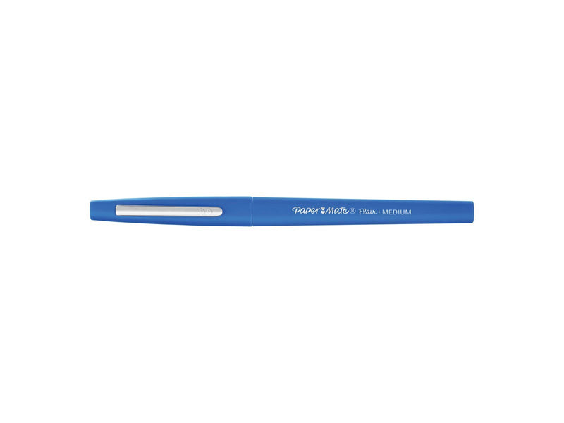 Paper Mate Flair Filzstifte | mittlere Spitze (0,7 mm) | blau | 5 Stück