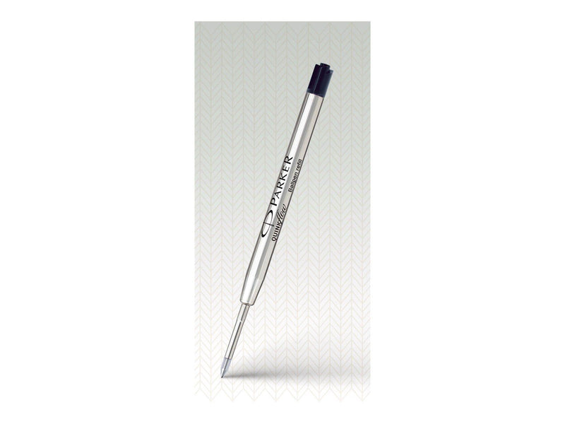 Parker Kugelschreiberminen | mittlere Spitze | schwarze QUINKflow Tinte | 2 Ersatzminen für Kugelschreiber
