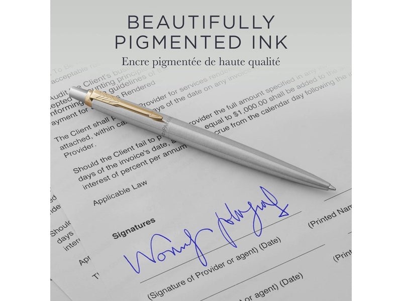 Parker Kugelschreiberminen | mittlere Schreibspitze | blaue QUINKflow Tinte | 2 Ersatzminen für Kugelschreiber