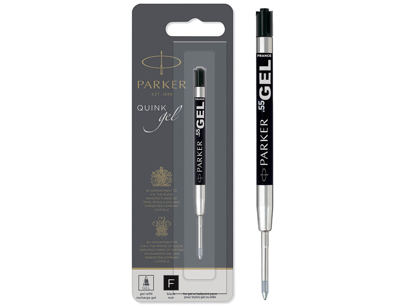 Parker Gelstifteminen | feine Schreibspitze (0,5 mm) | schwarze QUINK Tinte | 1 Stück