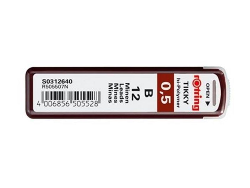 Rotring rOtring Nachfüllminen | 0,5 mm | B | 12 Minen