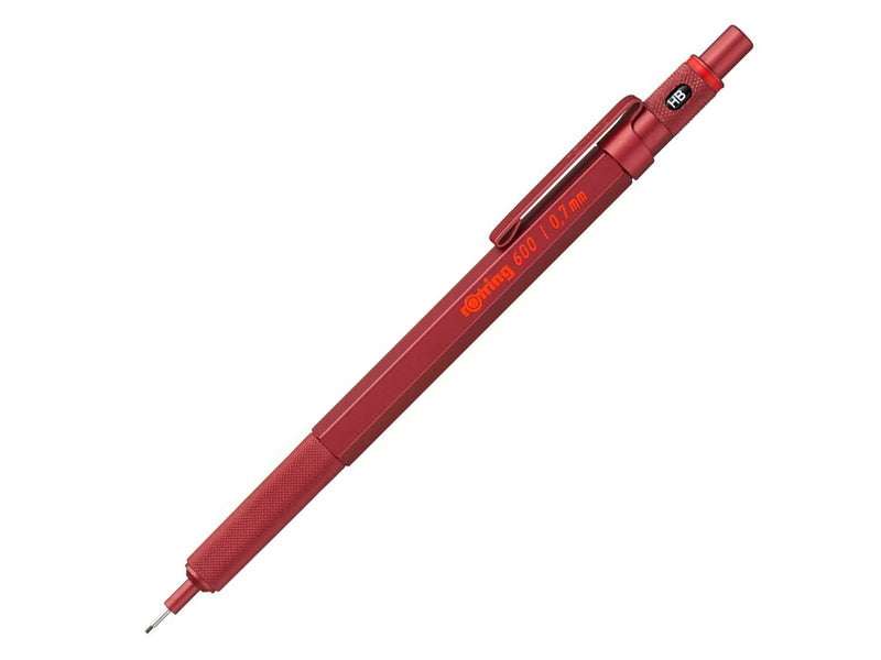 Rotring rOtring 6 Druckbleistift | ,7 mm | Rot | Ergonomisches Vollmetallgehäuse