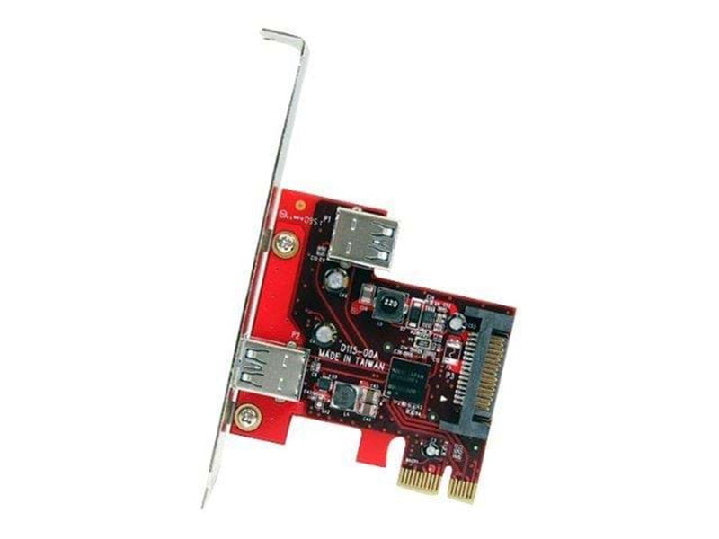 StarTech.com 2 Port PCI Express SuperSpeed USB 3.0 Card - 1 Internal 1 External - USB-Adapter