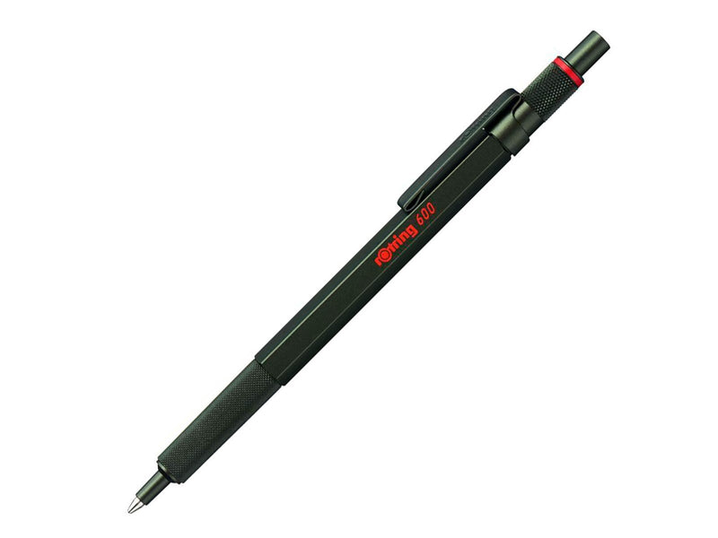 Rotring rOtring 6 Kugelschreiber | mittlere Spitze | Schwarze Tinte | Grüner Schaft | nachfüllbar