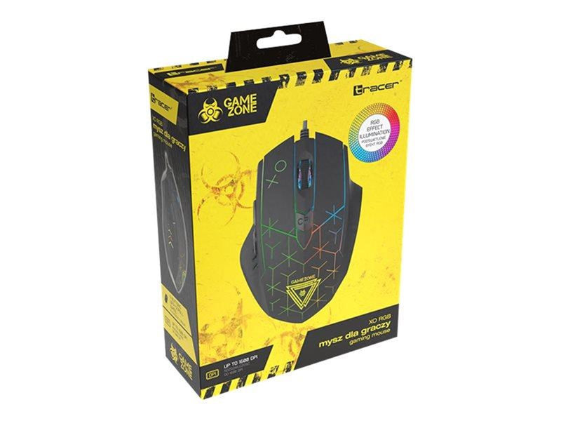 Tracer GAMEZONE XO - mouse - USB - Maus (Schwarz)