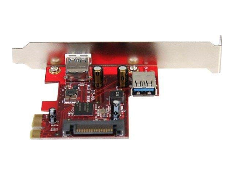 StarTech.com 2 Port PCI Express SuperSpeed USB 3.0 Card - 1 Internal 1 External - USB-Adapter