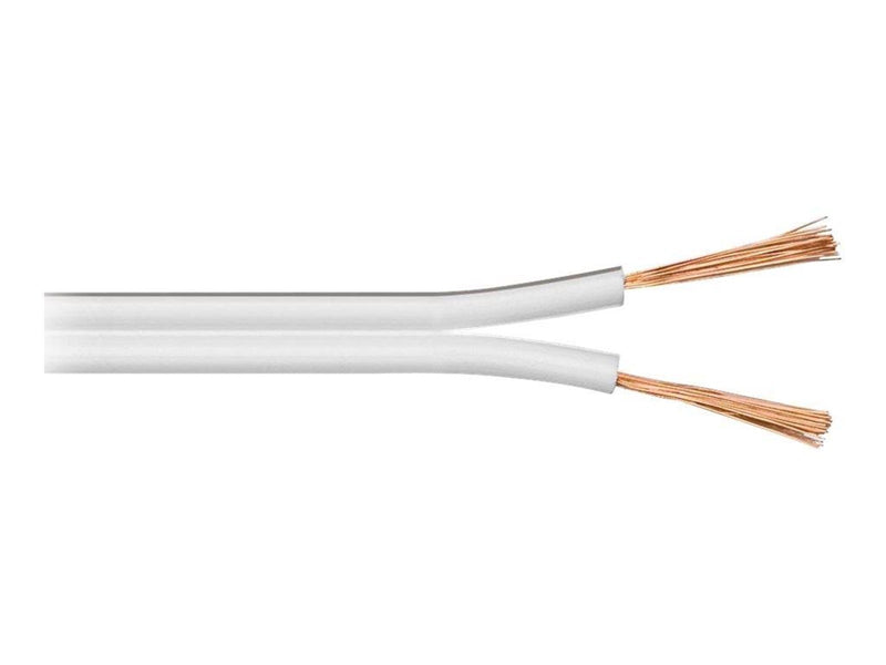 Pro Speaker cable white CCA 50 m - 50 m roll cable d