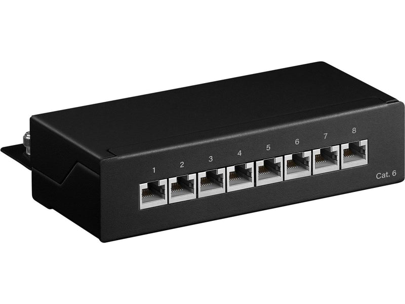 Pro CAT 6 Mini/Desktop Patch Panel 8 Port