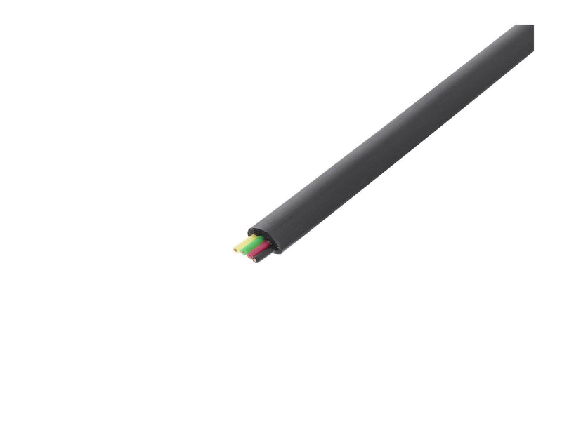 Pro Telephone flat cables 4-core 100 m reel AWG 30. - Schwarz - 100 meter