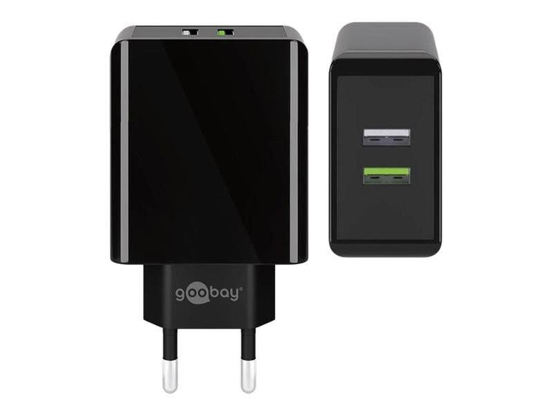 Pro Dual-USB quick charger USB/QC3.0 (28W)