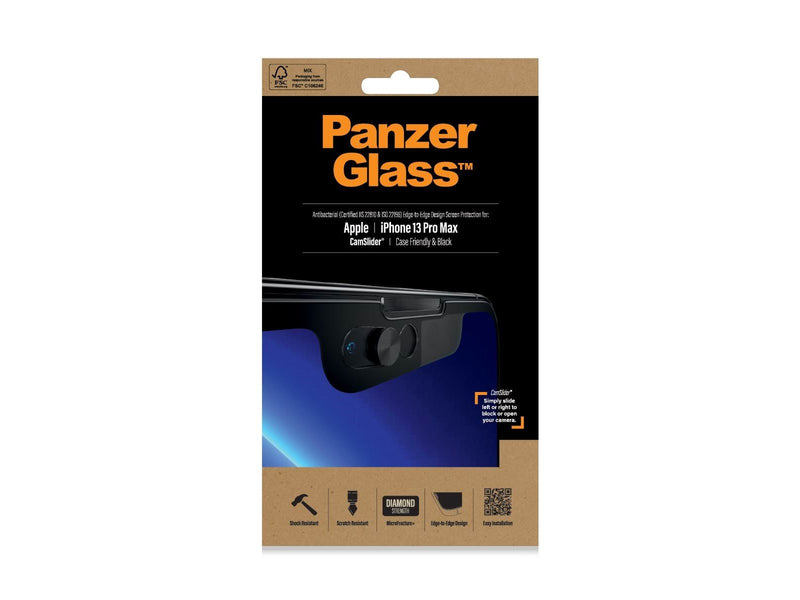 PanzerGlass CamSlider Screen Protector Apple iPhone 13 Pro Max | Edge-to-Edge