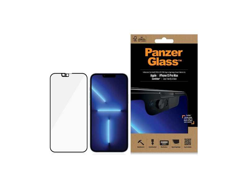 PanzerGlass CamSlider Screen Protector Apple iPhone 13 Pro Max | Edge-to-Edge