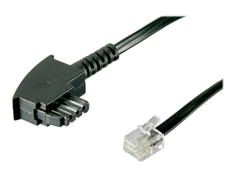Pro TAE-F cable (Internatinal Pin out) 4-pin - Schwarz - 10 meter