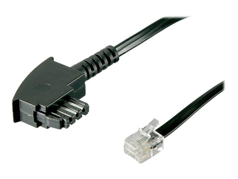 Pro TAE-F cable (universal Pin Out) black - Schwarz - 10 meter