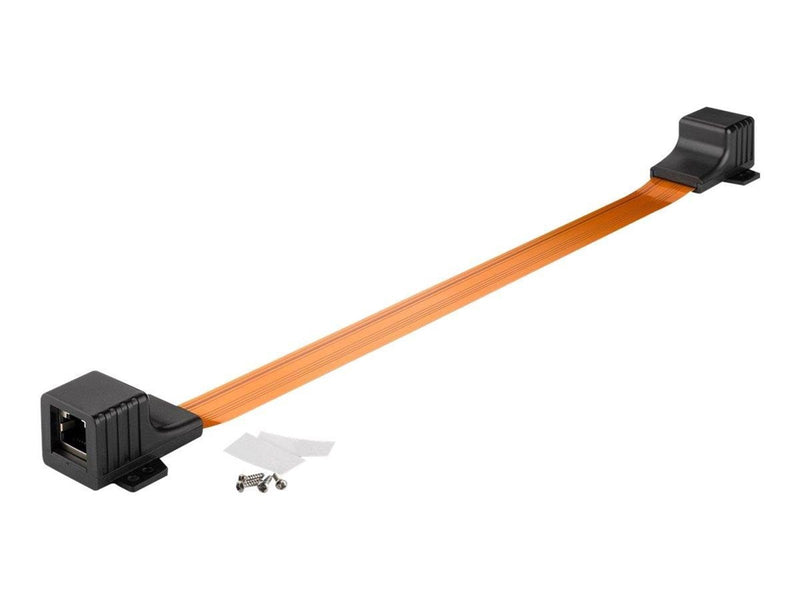 Pro Ultra-slim RJ45 LAN window feed-through 0.5 m - Schwarz - 0.5 meter