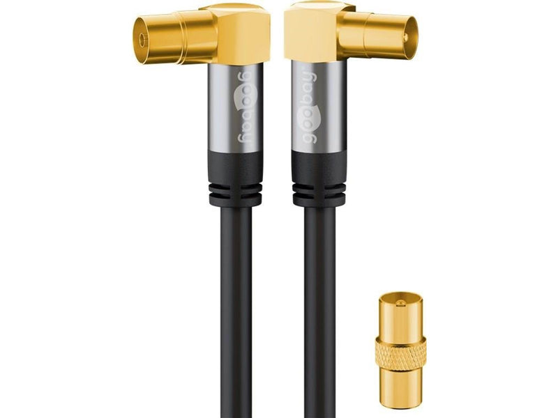 Pro TV antenna cable (135 dB) 4x shielded 2 m