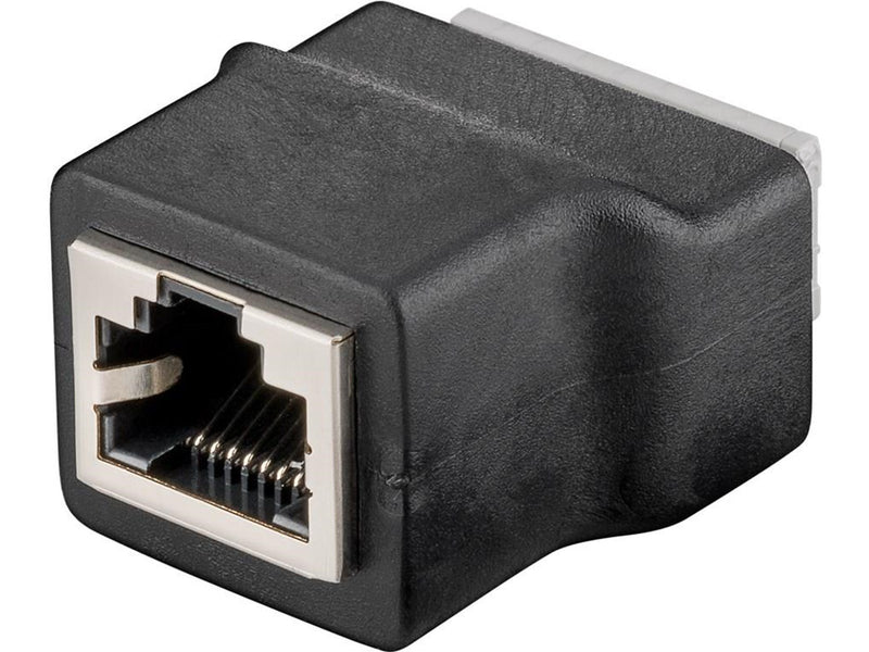 Pro Terminal Block 8-pin  RJ45 female (8P8C) - Schwarz