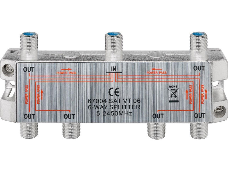 Pro SAT-splitter 6-way 6 ports