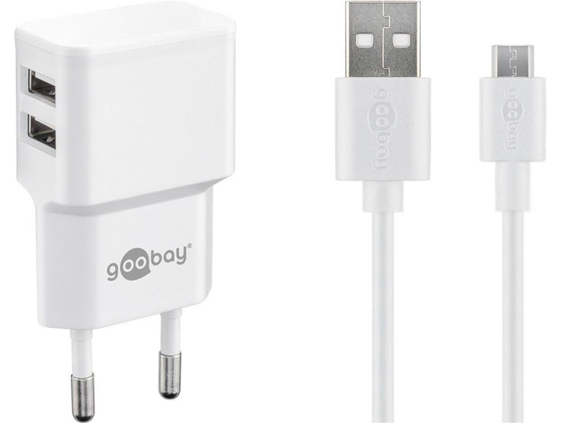Pro Dual Micro USB charger set 2.4 A