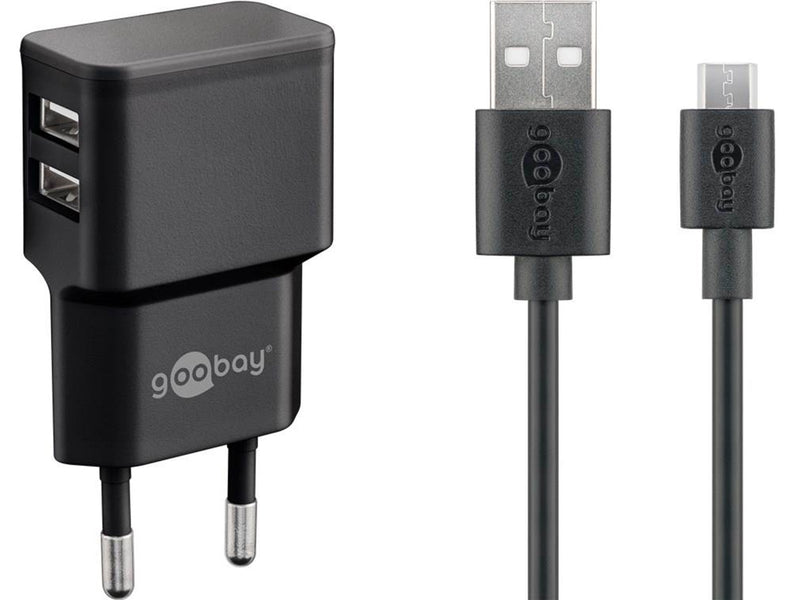 Pro Dual Micro USB charger set 2.4 A