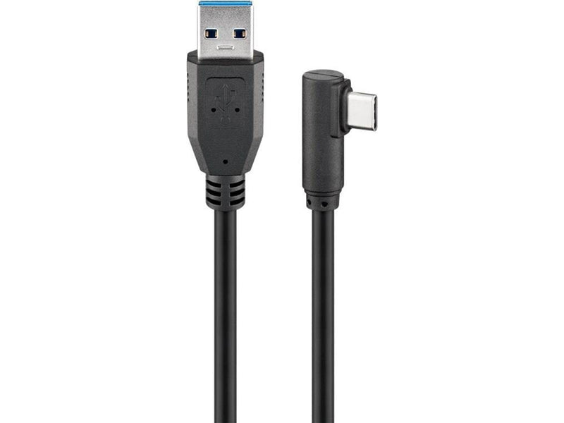Pro USB-A - USB-C - 90° - 2m - Schwarz